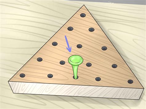 If a player closes a triangle with his line then he gets the. . How to win the triangle peg game
